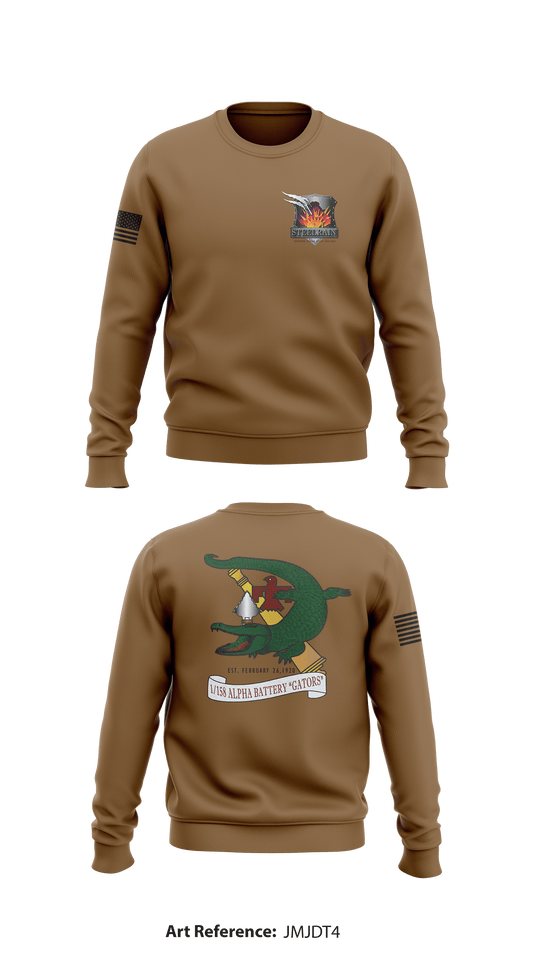 A BTRY 1-158 Store 1 Core Men's Crewneck Performance Sweatshirt - jmJDT4