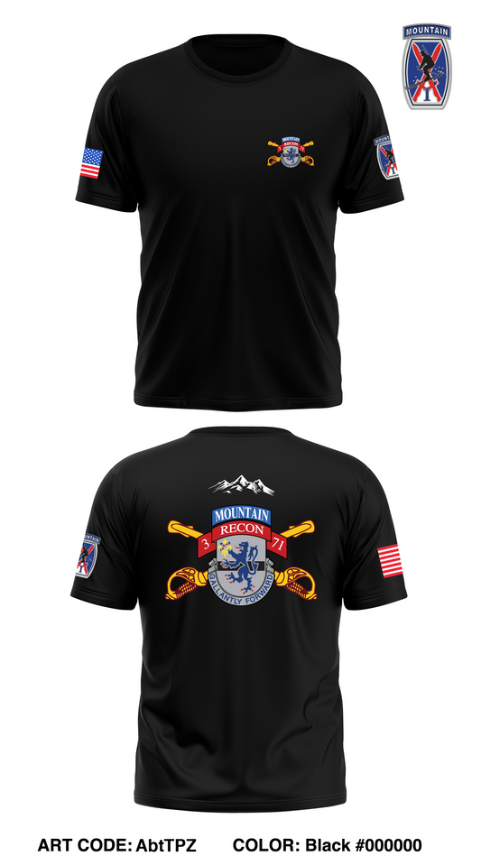 3-71 CAV - Unit Gear Core Men's SS Performance Tee - AbtTPZ