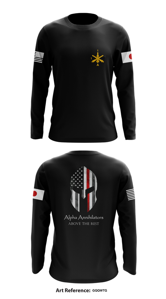 Alpha Battery, 1-1 Air Defense Artillery Store 1 Core Men's LS Performance Tee - GqQWtg