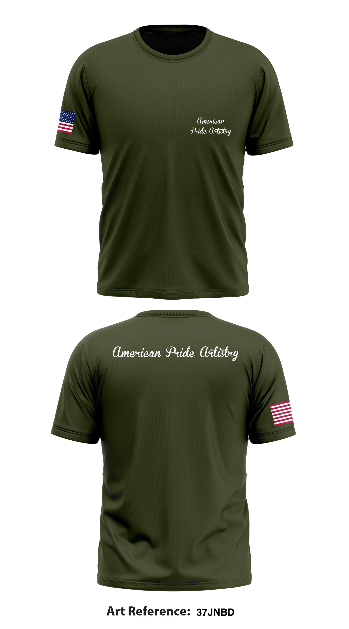 American Pride Artistry Store 1 Core Men's SS Performance Tee - 37jnbD