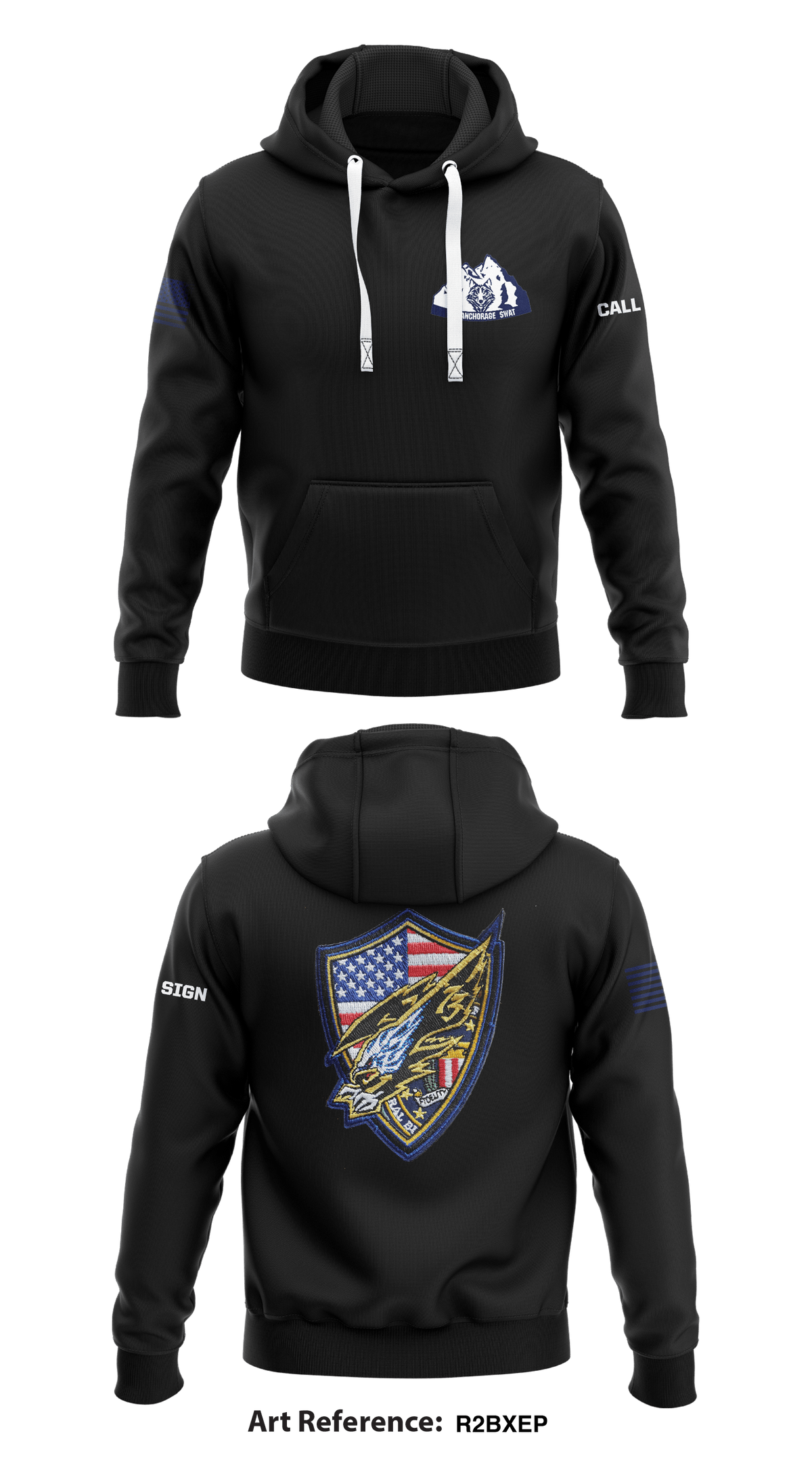 Anchorage Swat Store 1  Core Men's Hooded Performance Sweatshirt - r2BxeP