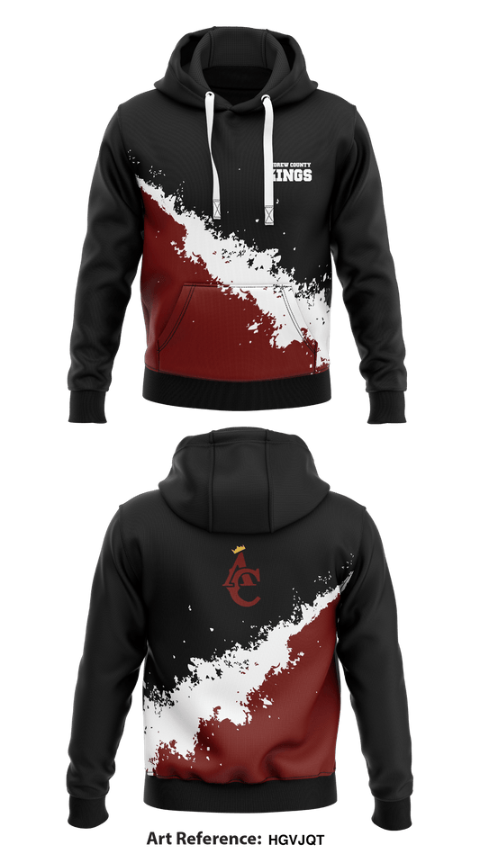 Andrew County Kings  Core Men's Hooded Performance Sweatshirt - HGvJqt