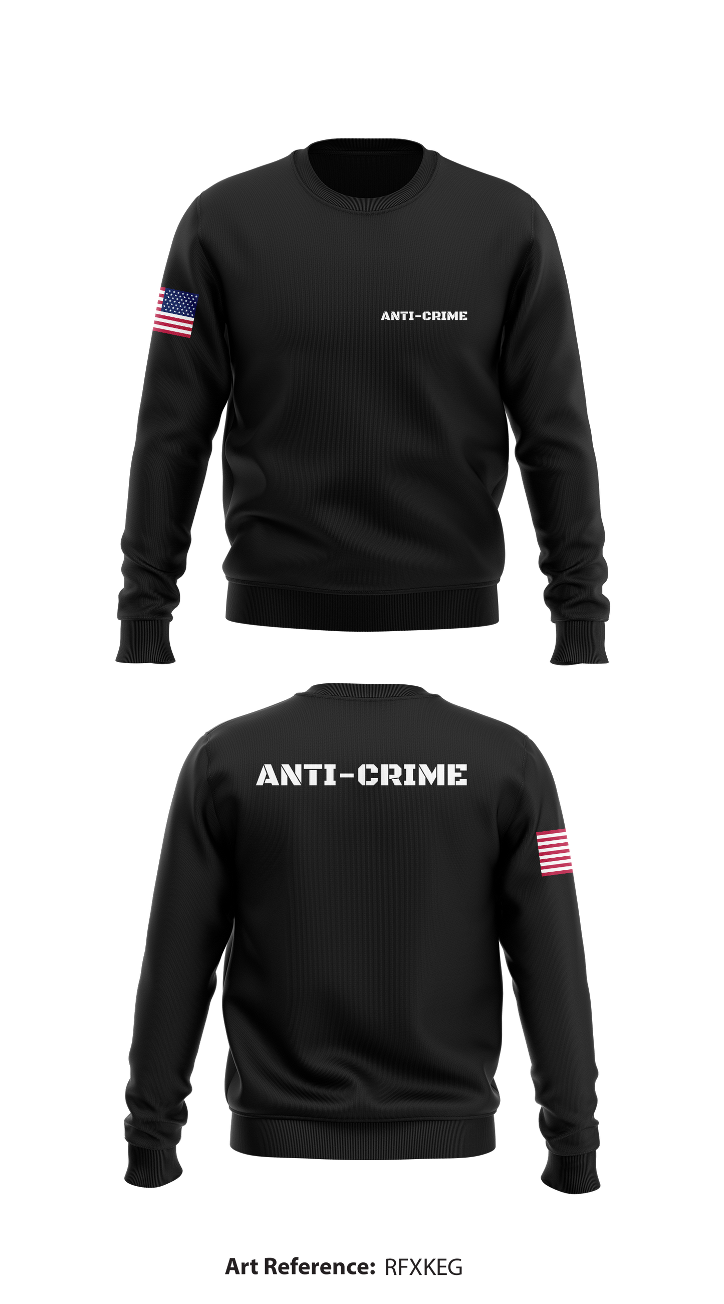 Anti-Crime Store 1 Core Men's Crewneck Performance Sweatshirt - rfxKEG