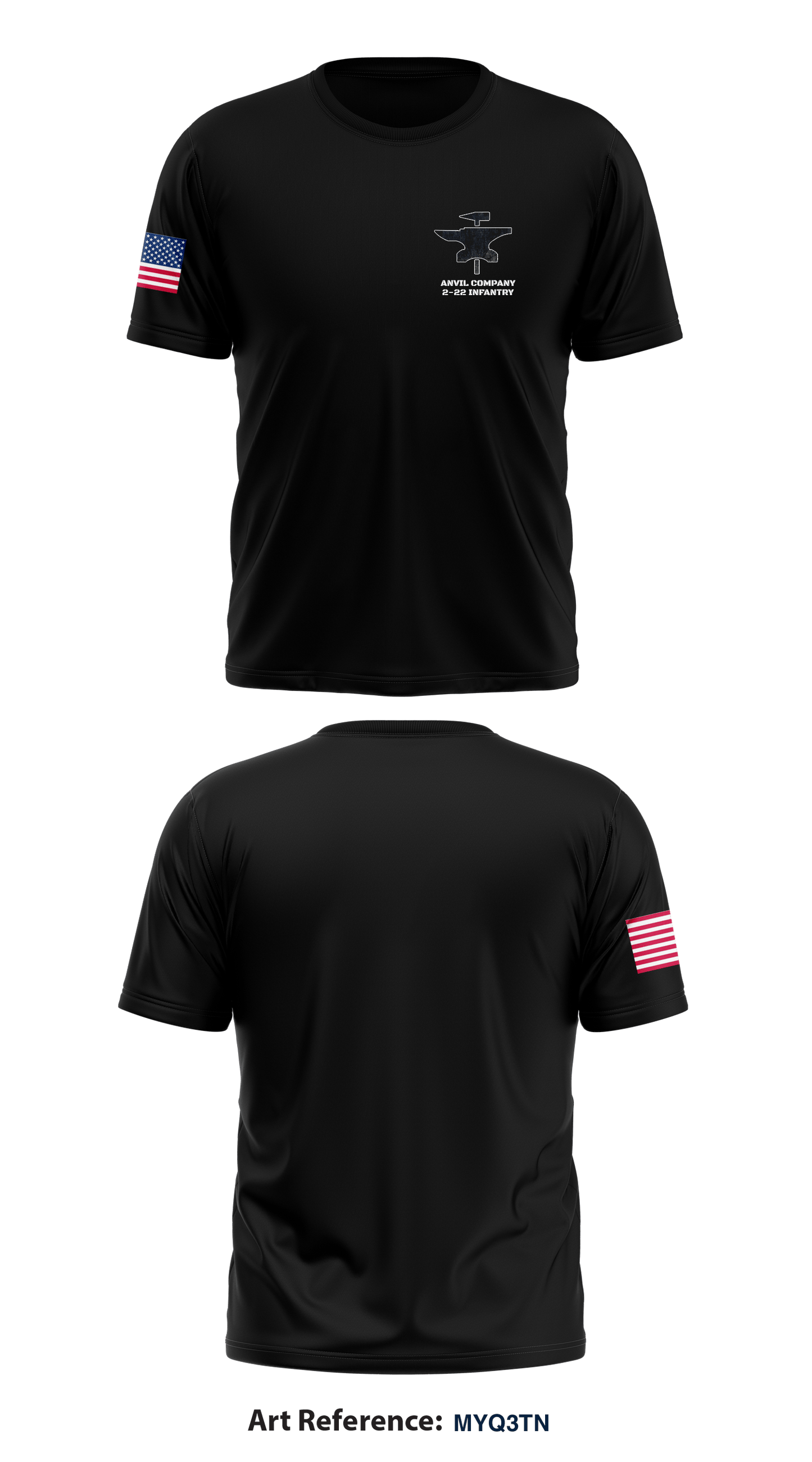 Anvil Company 2-22 Infantry Store 1 Core Men's SS Performance Tee - wjQSEw