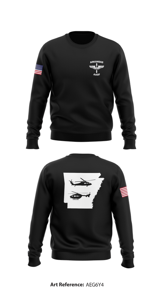 Arkansas AASF Store 1 Core Men's Crewneck Performance Sweatshirt - AeG6Y4