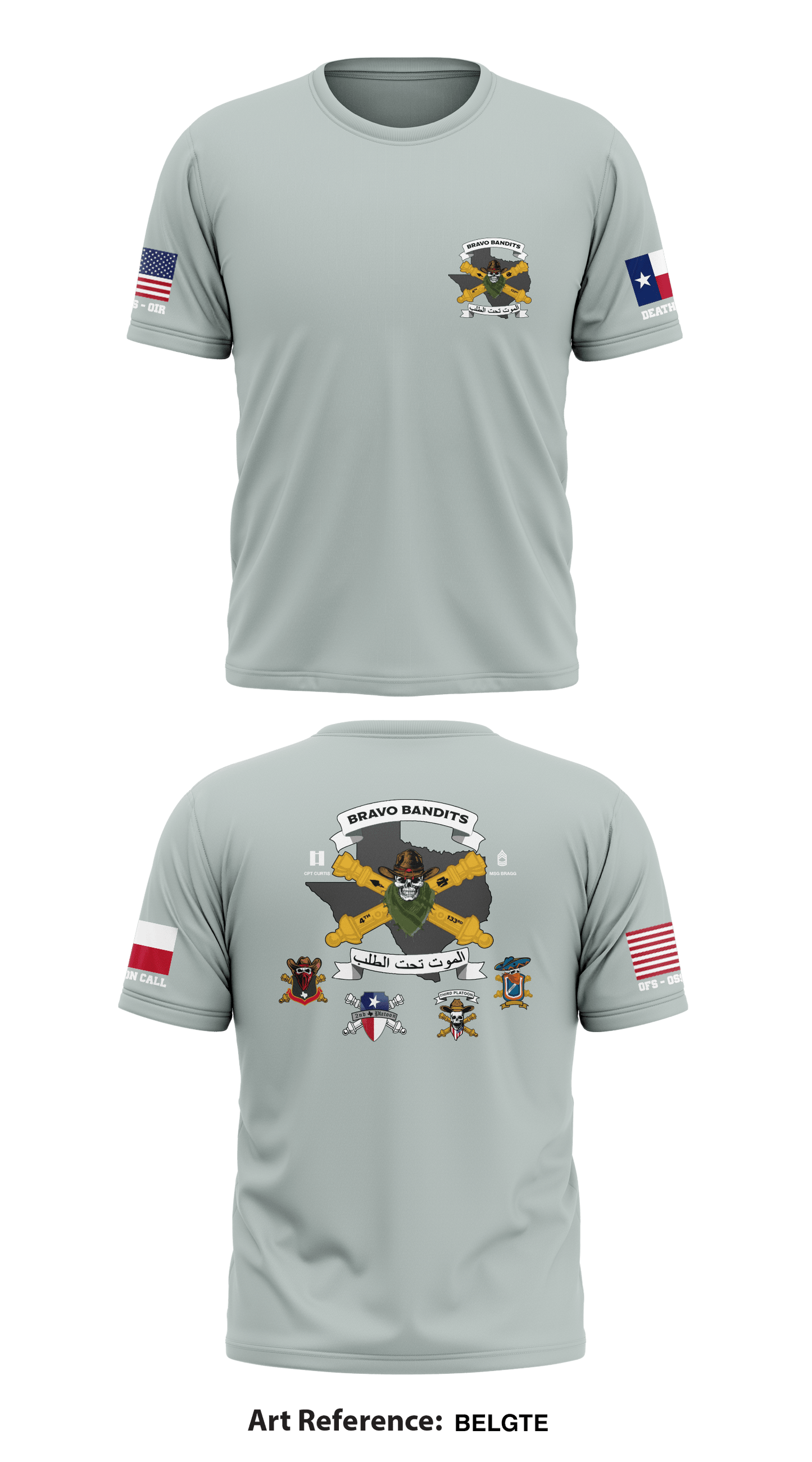 B-BTRY 4-133 Field Artillery Store 1 Core Men's SS Performance Tee - BELGtE