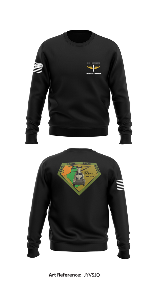 B Co 1-189th GSAB Store 1 Core Men's Crewneck Performance Sweatshirt - jyV5JQ
