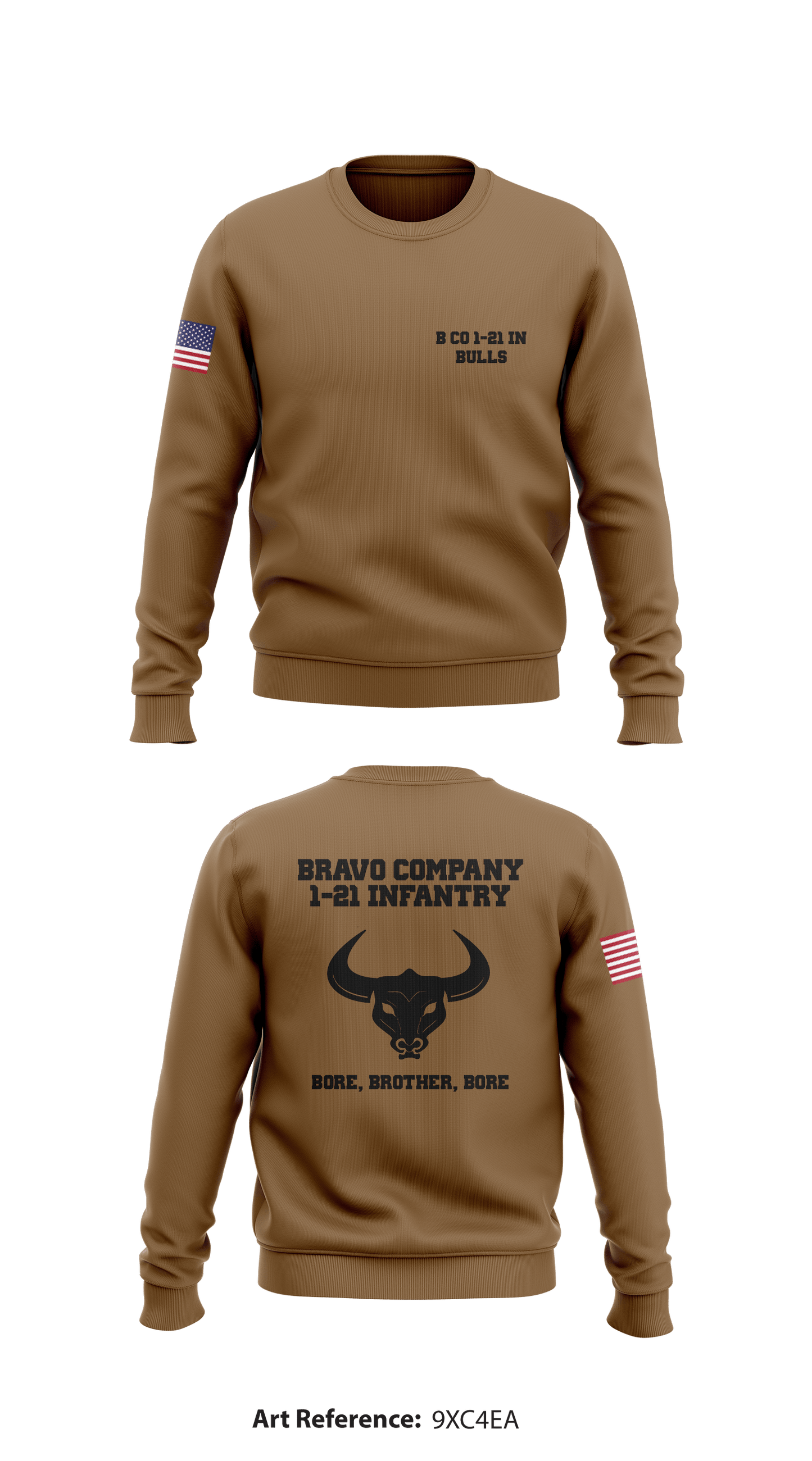 B co 1-21IN Bulls Store 1 Core Men's Crewneck Performance Sweatshirt - 9xC4EA