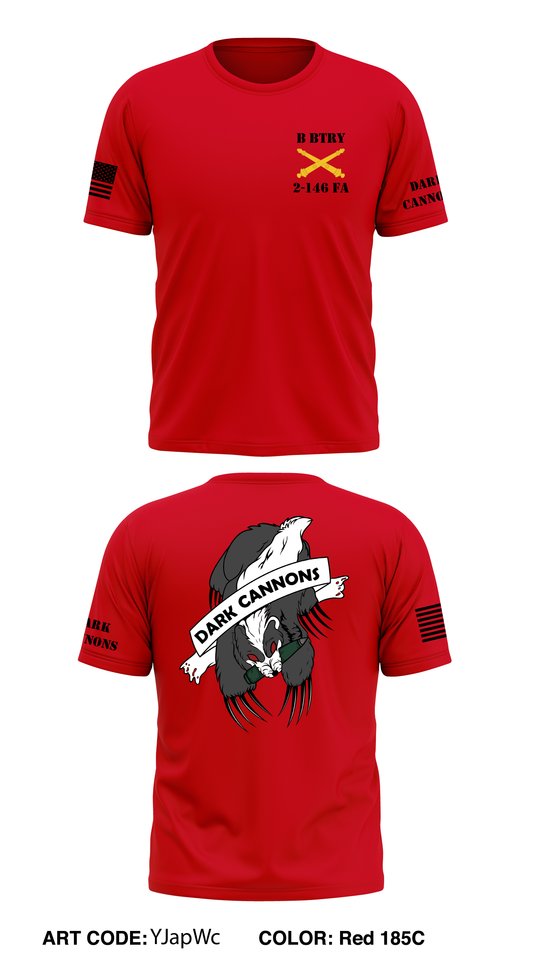 B BTRY, 2 BN, 146TH FA Store 1 Core Men's SS Performance Tee - YJapWc