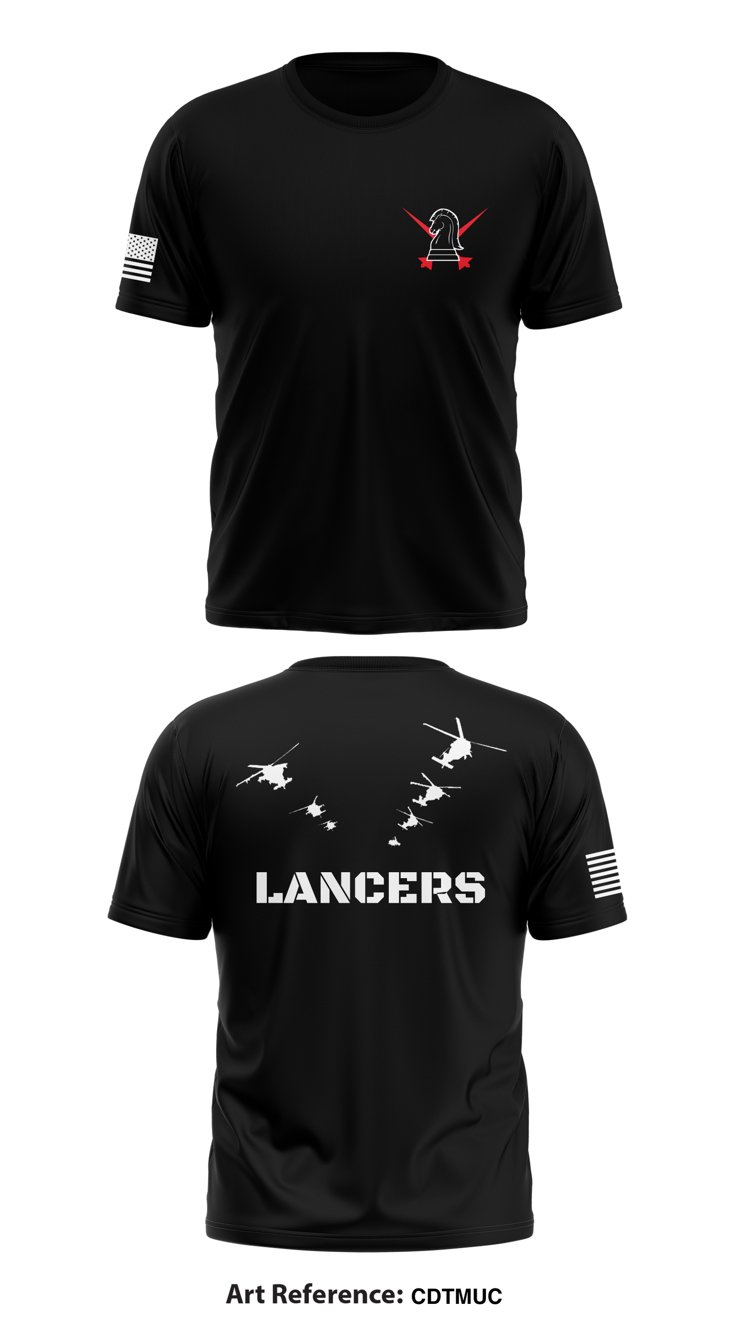 B Co 5-101 Lancers Store 1 Core Men's SS Performance Tee - cdtmUC