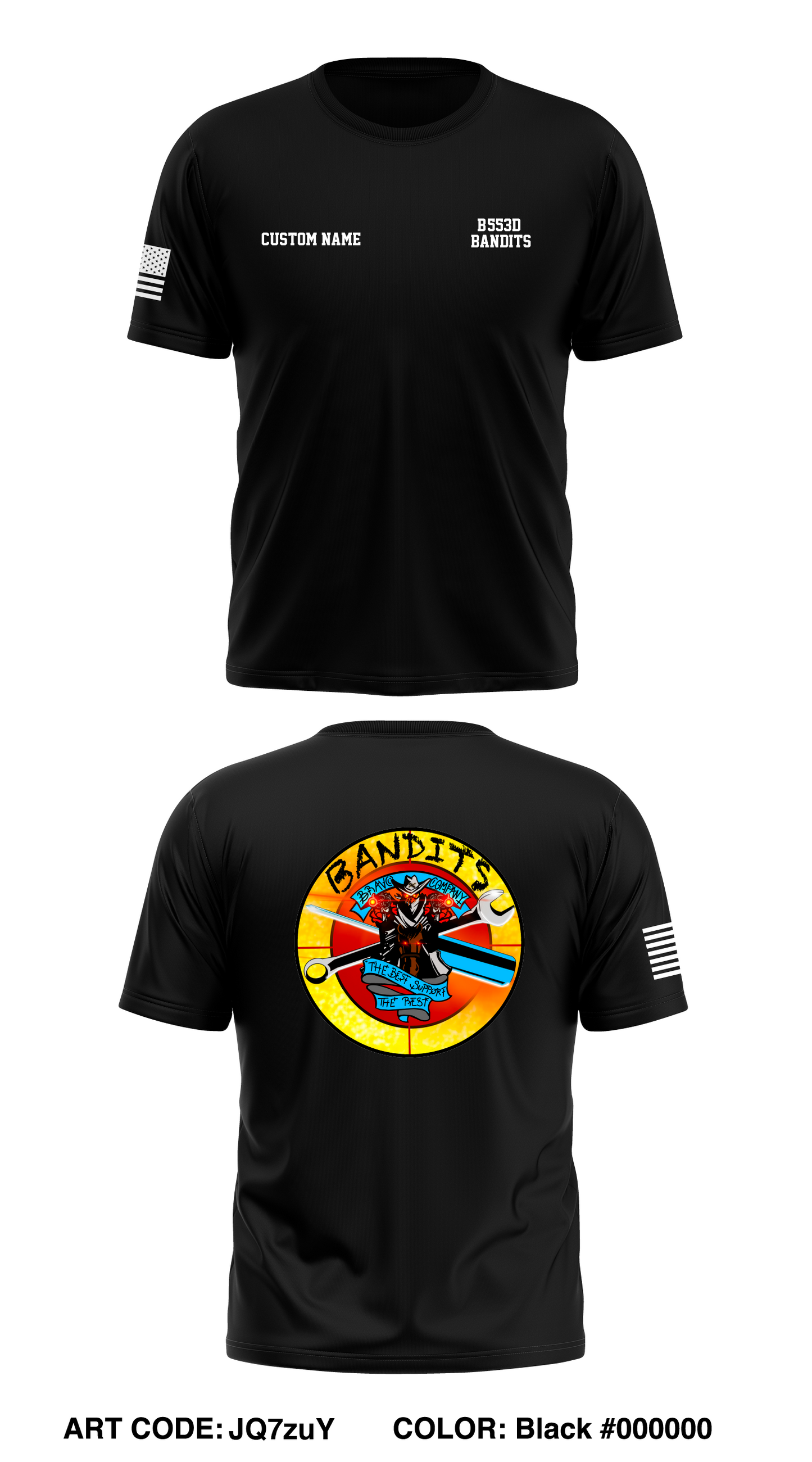 B Co, 553d DSSB, 1CDSB Store 1 Core Men's SS Performance Tee - JQ7zuY