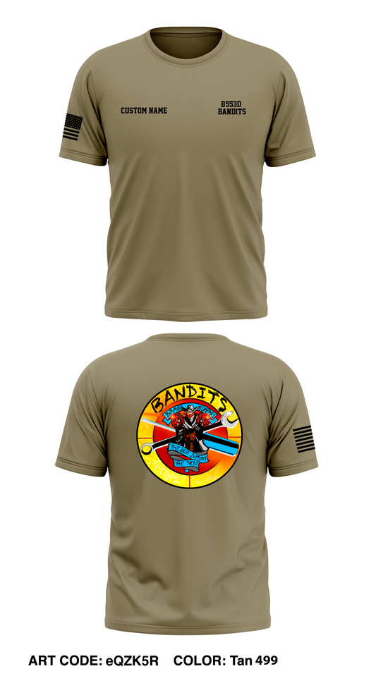 B Co, 553d DSSB, 1CDSB Store 1 Core Men's SS Performance Tee - eQZK5R