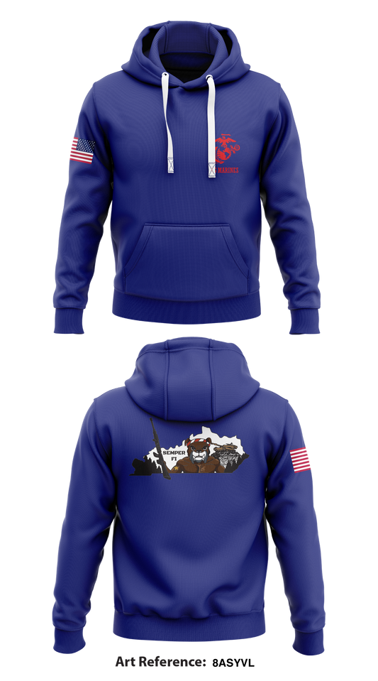 BG MARINES Store 1  Core Men's Hooded Performance Sweatshirt - 8AsYVL