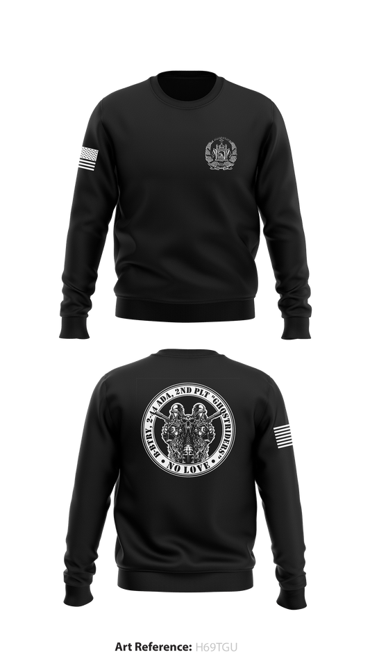 BRAVO 2-44 ADA 2ND PLT -GHOSTRIDERS- Store 1 Core Men's Crewneck Performance Sweatshirt - h69Tgu