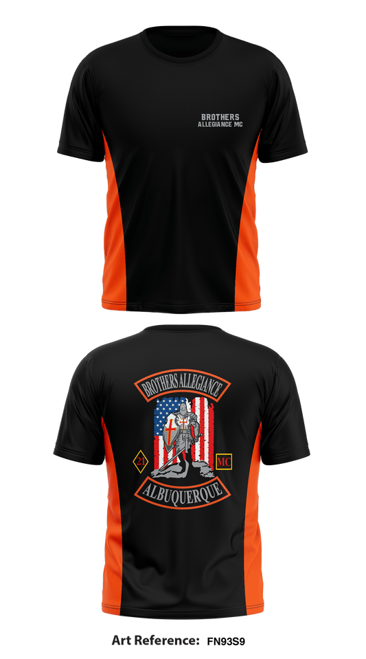 BROTHERS ALLEGIANCE MC Store 1 Core Men's SS Performance Tee - Fn93S9