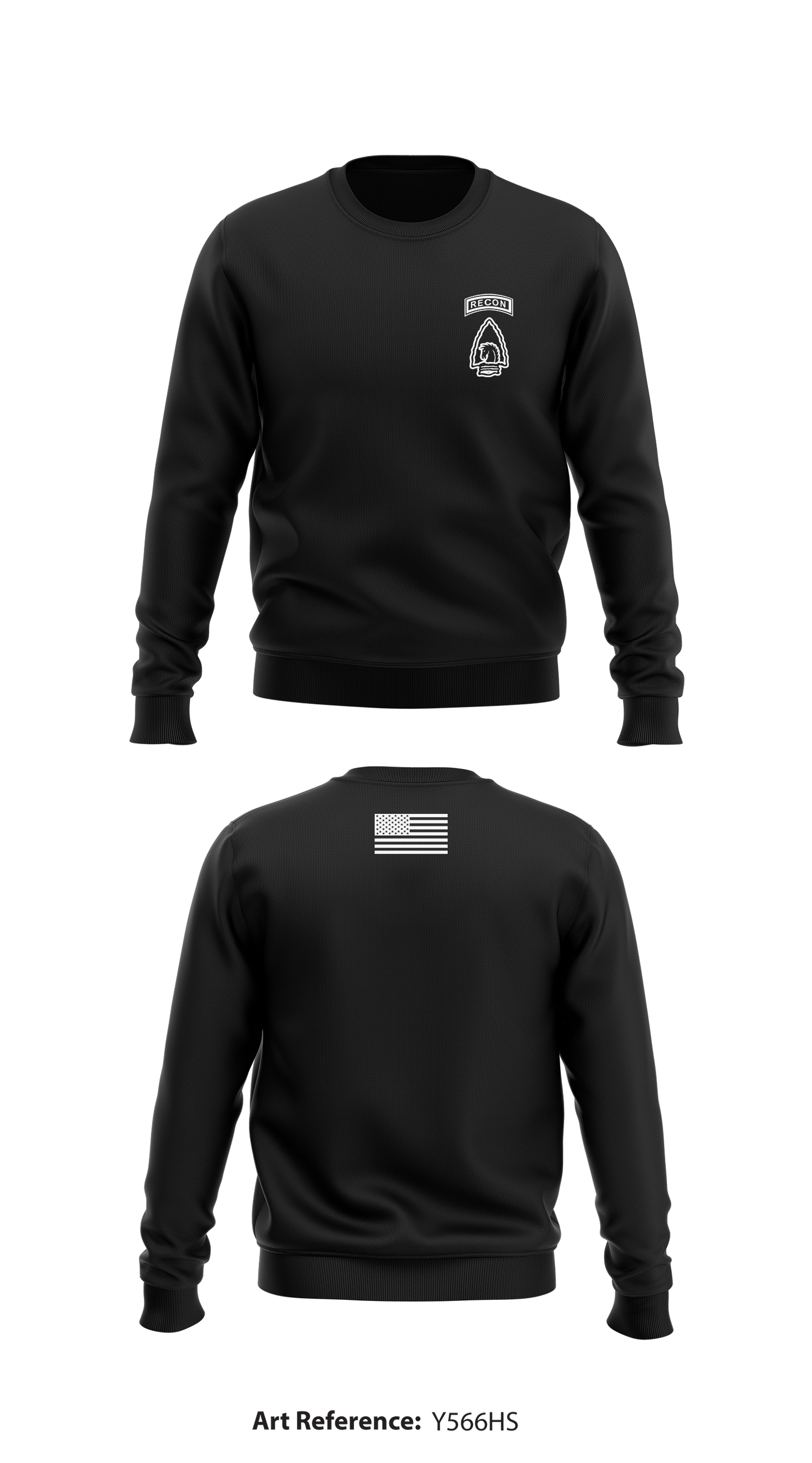 B Troop 1-73 CAV Store 1 Core Men's Crewneck Performance Sweatshirt - y566hS