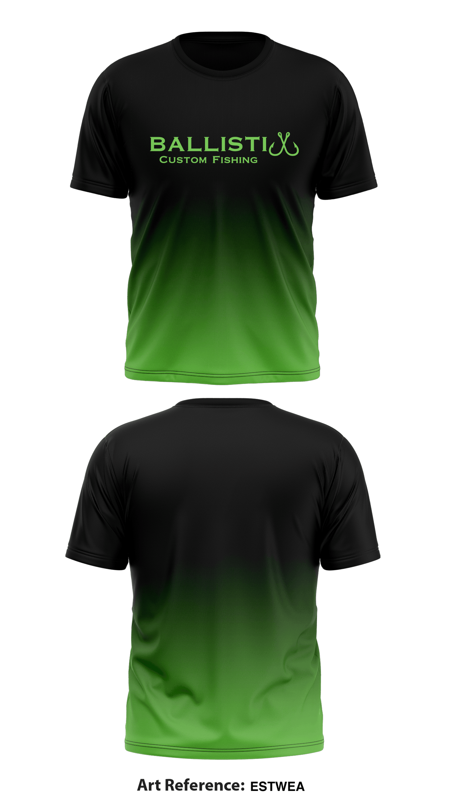 Ballistix Custom Fishing  Store 1 Core Men's SS Performance Tee - EstWea