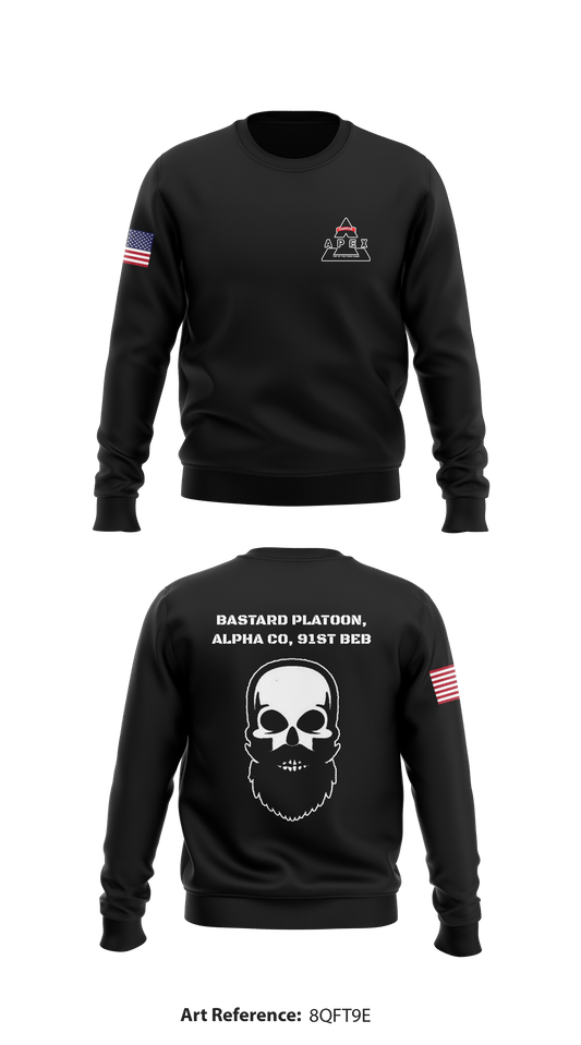 Bastard Platoon, Alpha Co, 91st BEB Store 1 Core Men's Crewneck Performance Sweatshirt - 8QfT9e