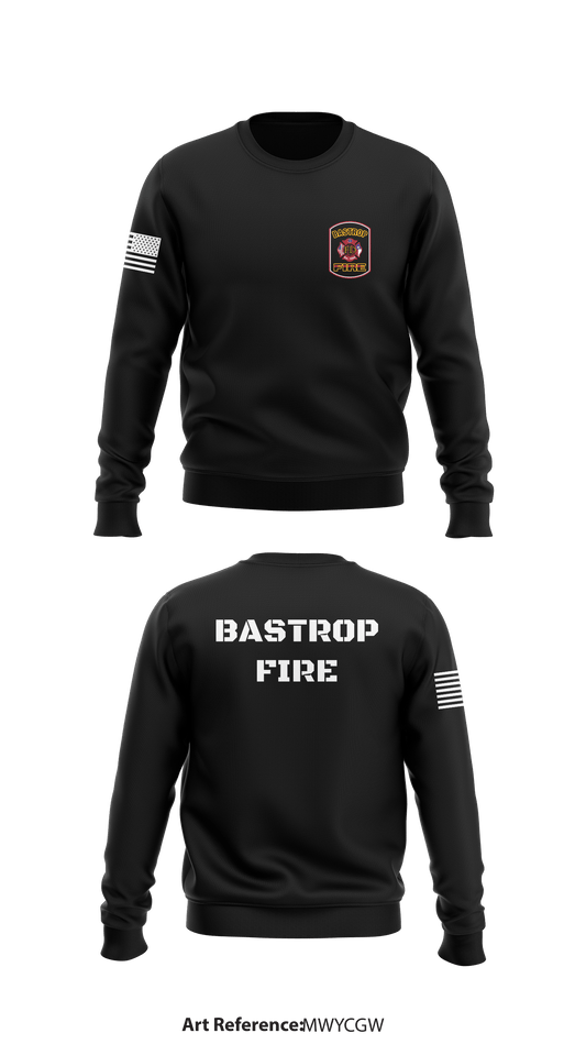 Bastrop Fire Department Store 1 Core Men's Crewneck Performance Sweatshirt - MwYcgw