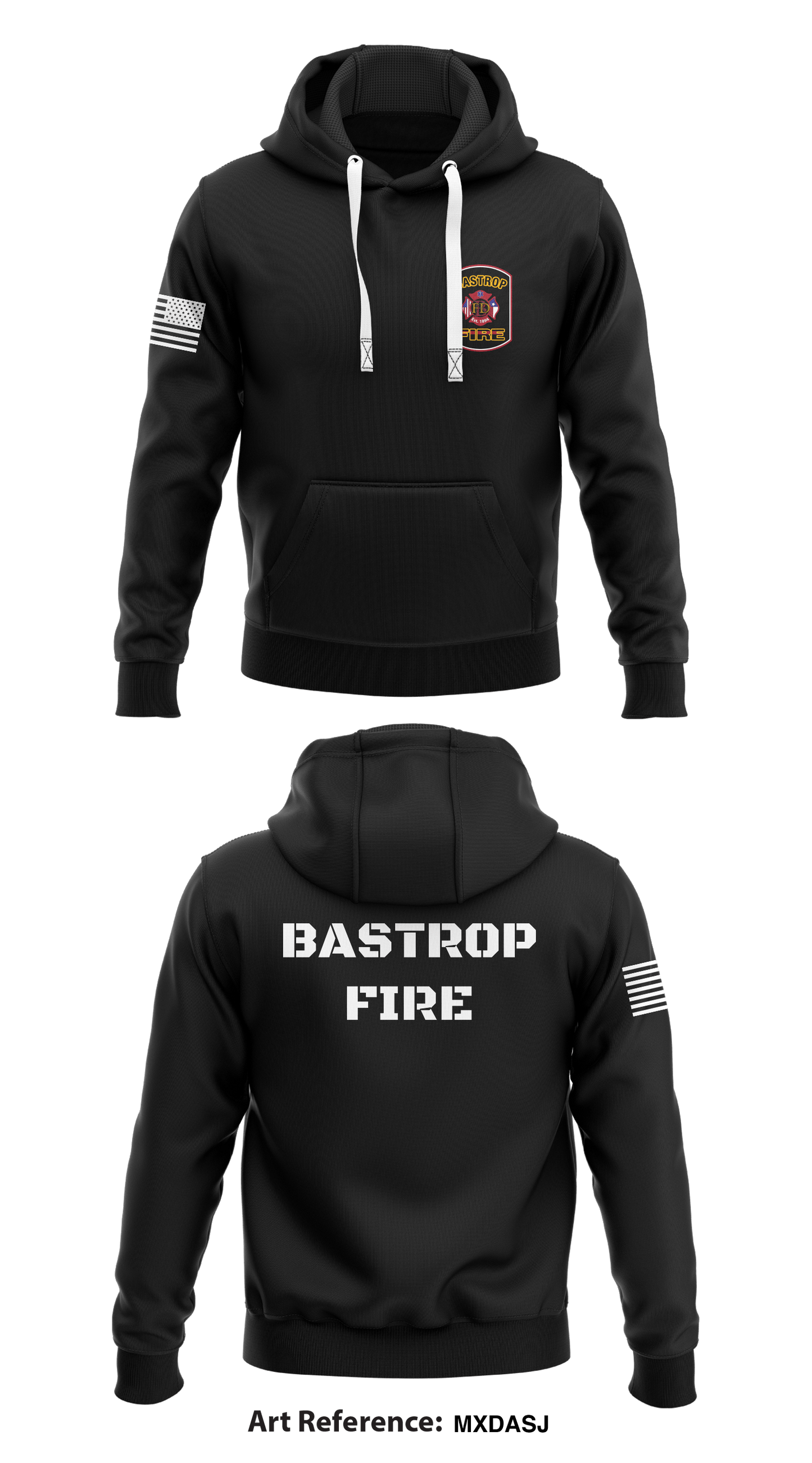 Bastrop Fire Department Store 1  Core Men's Hooded Performance Sweatshirt - MXDAsj