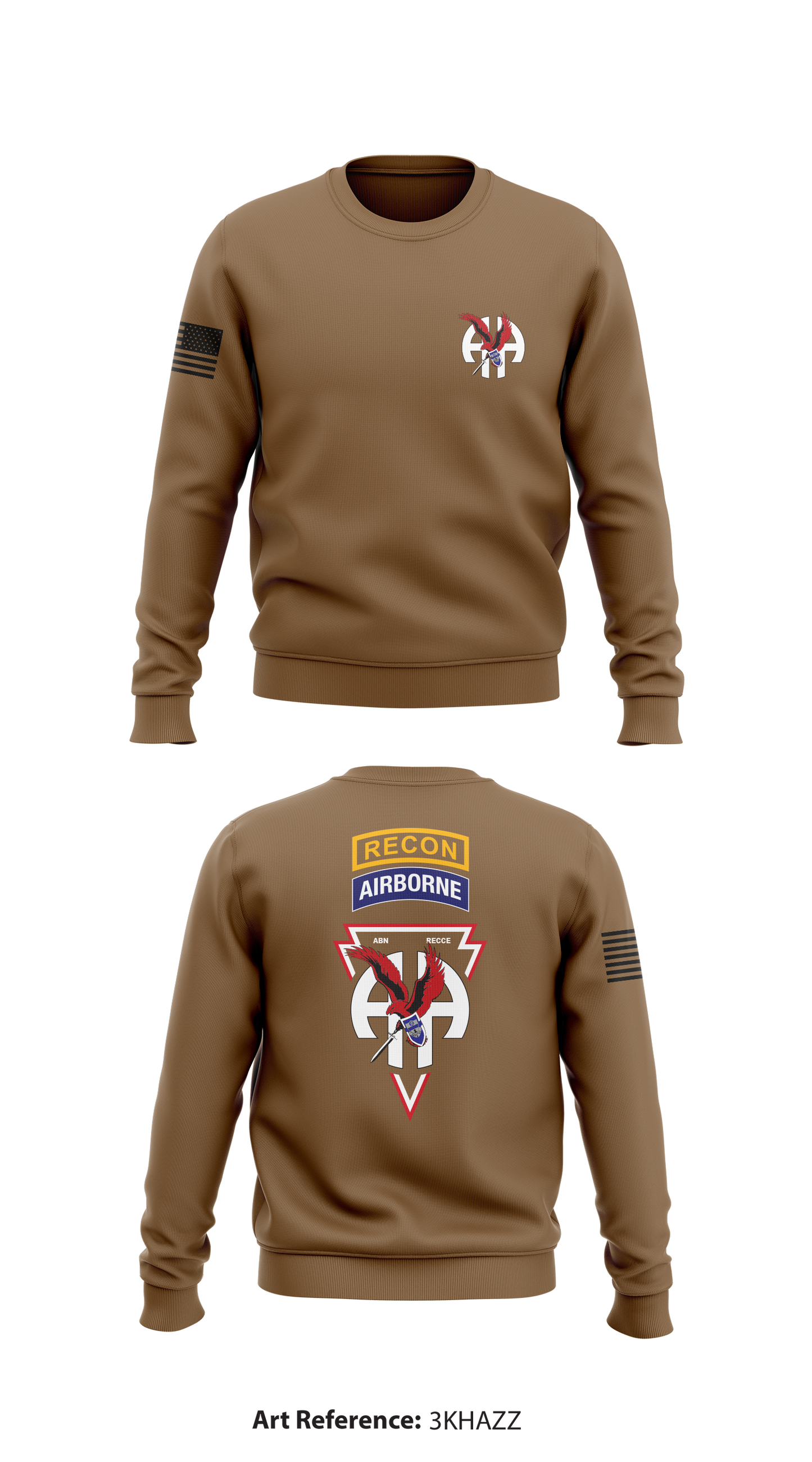 Battalion Reconnaissance Platoon Store 1 Core Men's Crewneck Performance Sweatshirt - 3khAzz