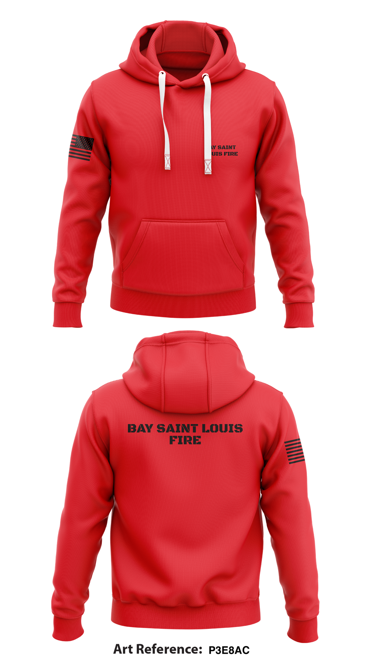 Bay Saint Louis Fire  Store 1  Core Men's Hooded Performance Sweatshirt - p3E8ac