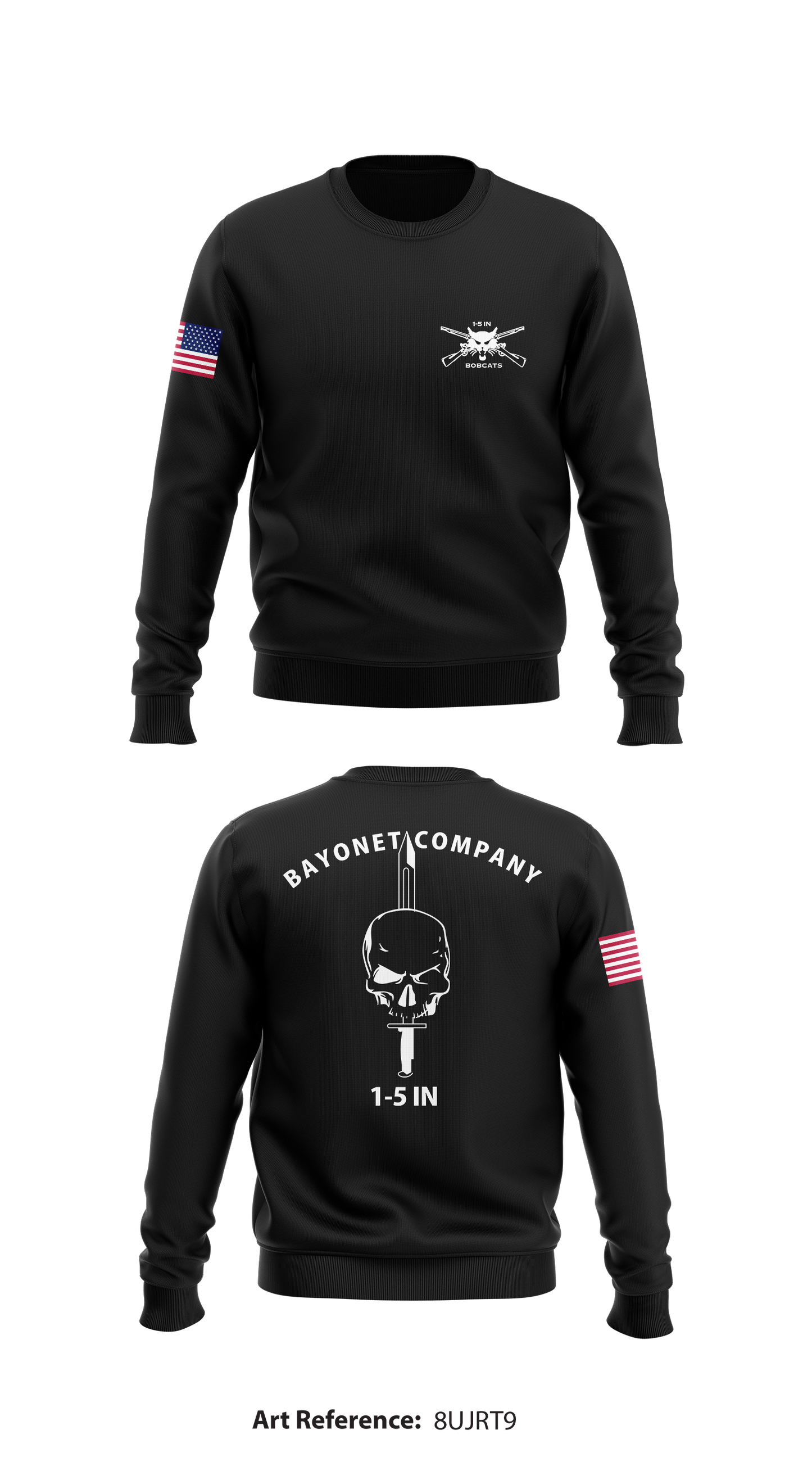 Bayonet Company 1-5 INF Store 1 Core Men's Crewneck Performance Sweatshirt - 8ujRt9