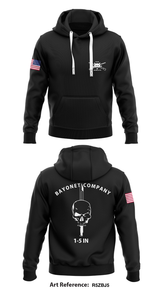 Bayonet Company 1-5 INF Store 1  Core Men's Hooded Performance Sweatshirt - R5zbJ5