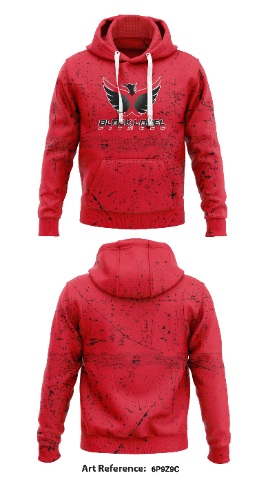 Black Label Fitness Core Men's Hooded Performance Sweatshirt - 6P9Z9c