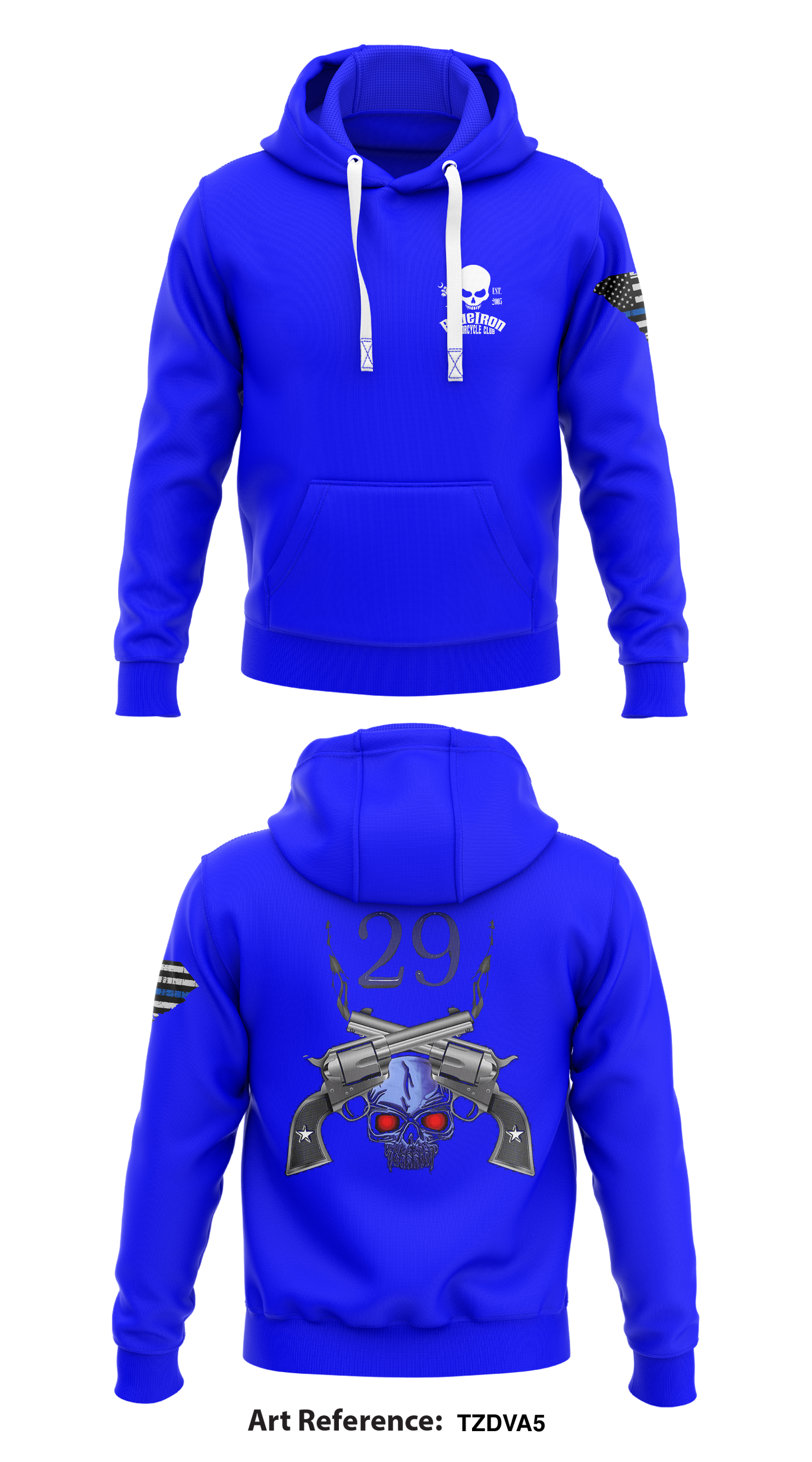 Blue Iron LE/MC South Carolina Original Store 1  Core Men's Hooded Performance Sweatshirt - TzDVA5