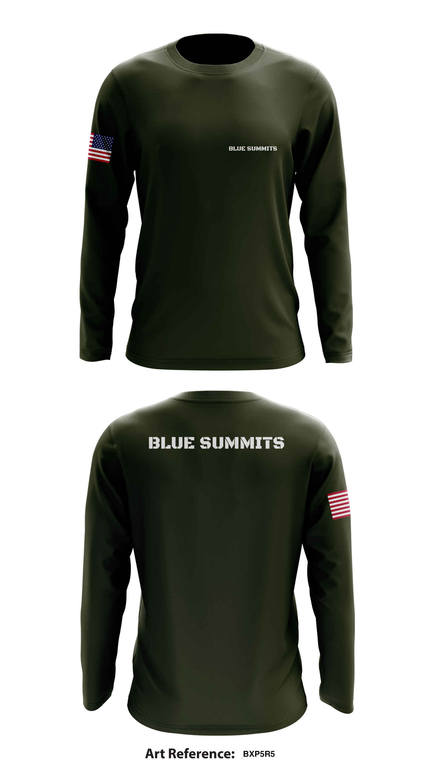 Blue Summits Store 1 Core Men's LS Performance Tee - Blue Summits