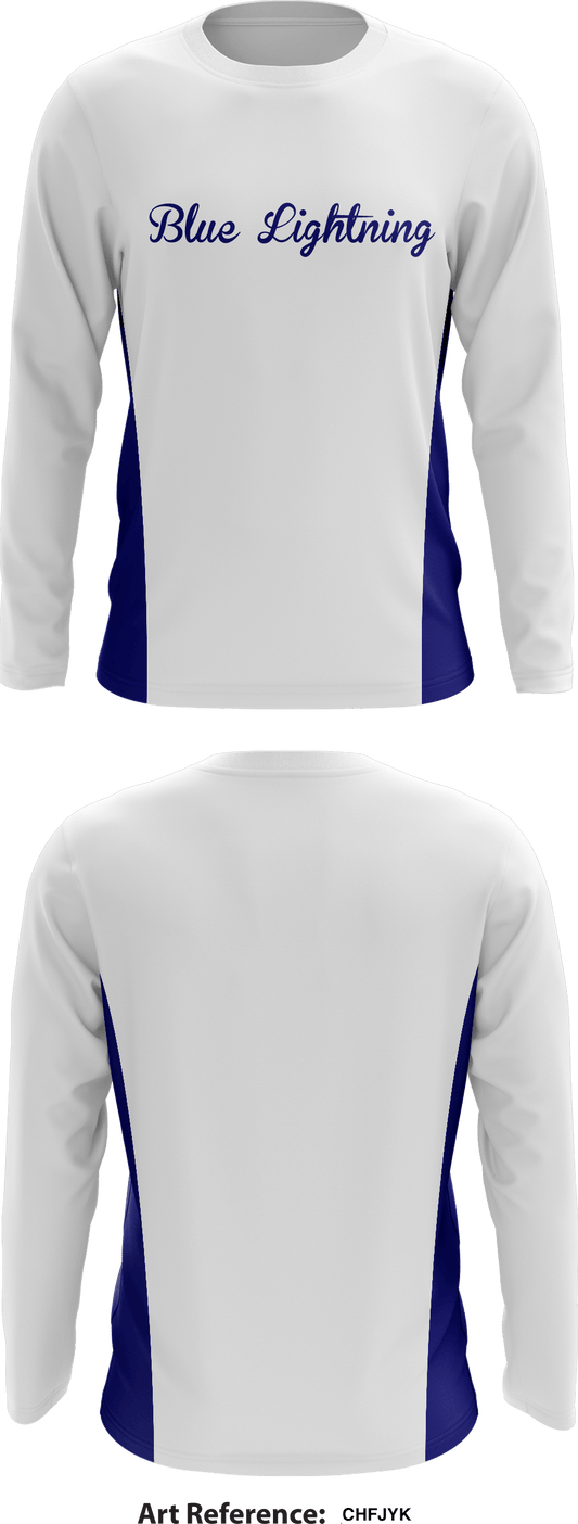 Blue Lightning Store 1 Core Men's LS Performance Tee - chfJYk