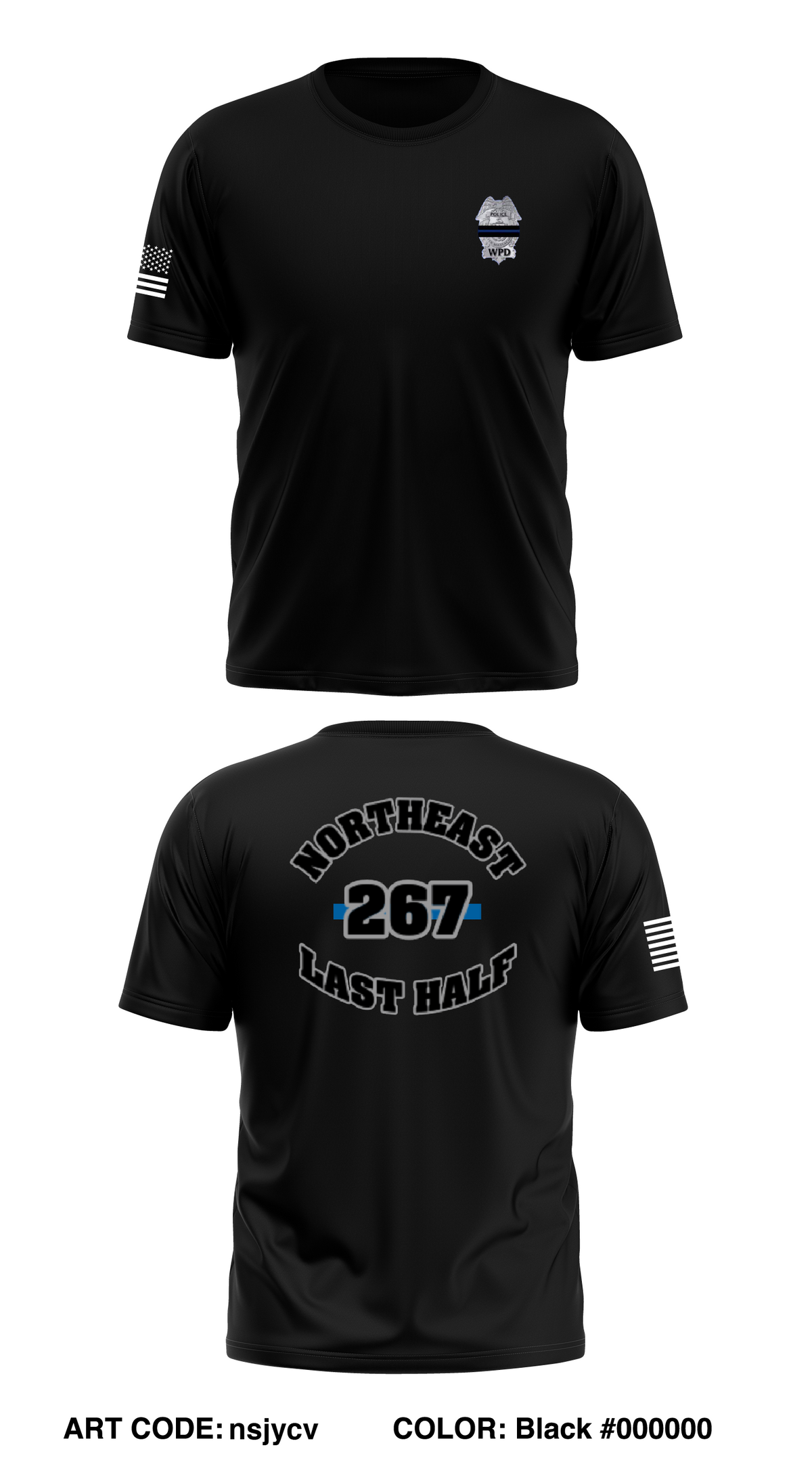 Boylston Police Academy  Store 1 Core Men's SS Performance Tee - nsjycv