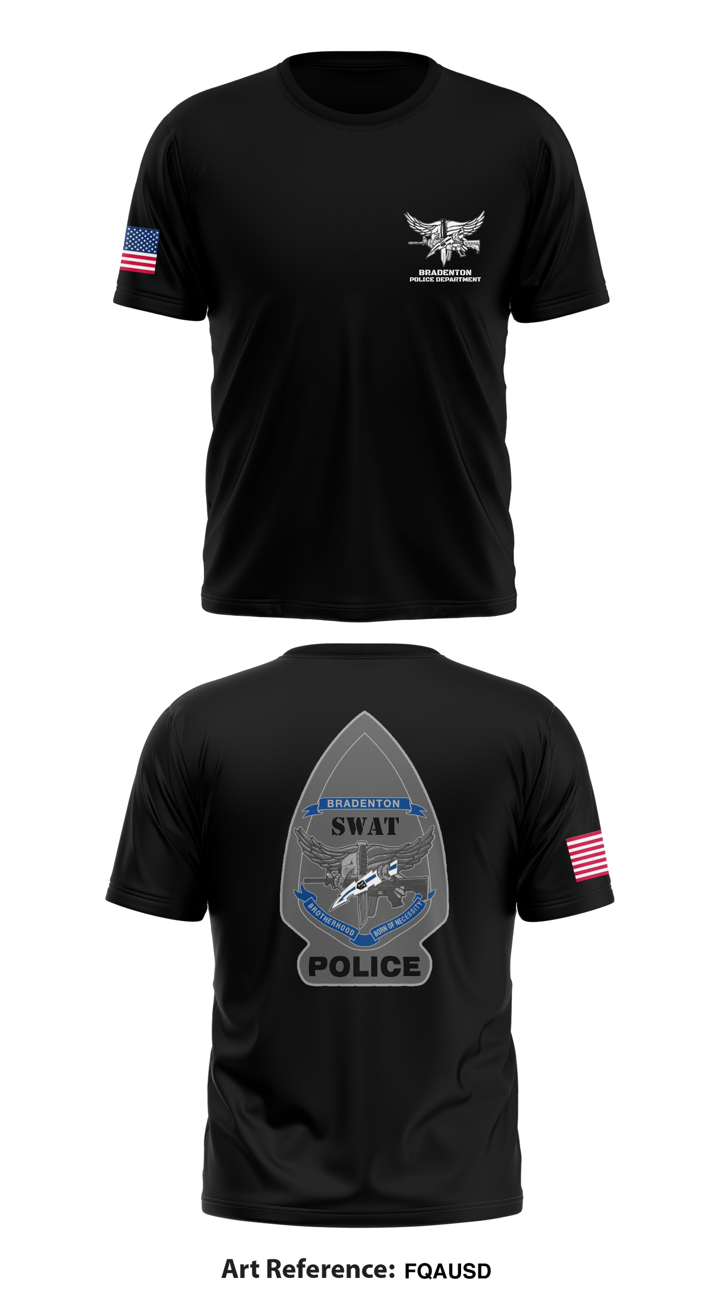 Bradenton Police Department Core Men's SS Performance Tee - fqAuSD