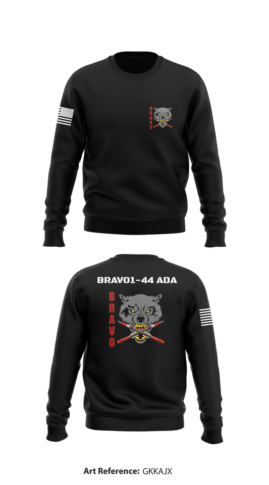 Bravo1-44 ADA Store 1 Core Men's Crewneck Performance Sweatshirt - GkKajx