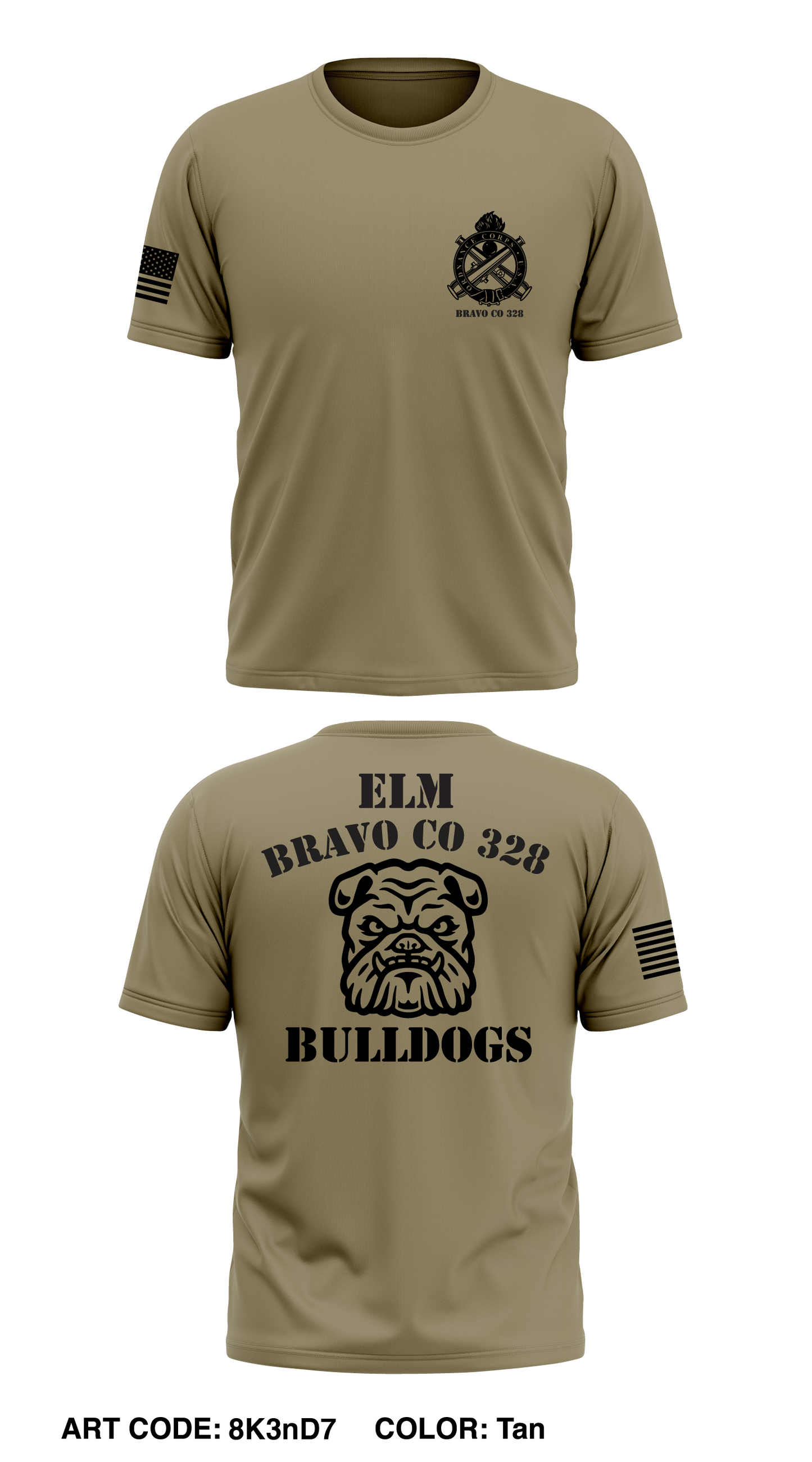Bravo Co 328 Store 1 Core Men's SS Performance Tee - 8K3nD7