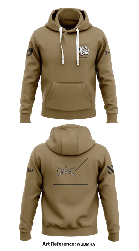 Bravo Company 1-61 Infantry Store 1  Core Men's Hooded Performance Sweatshirt - WuDmha