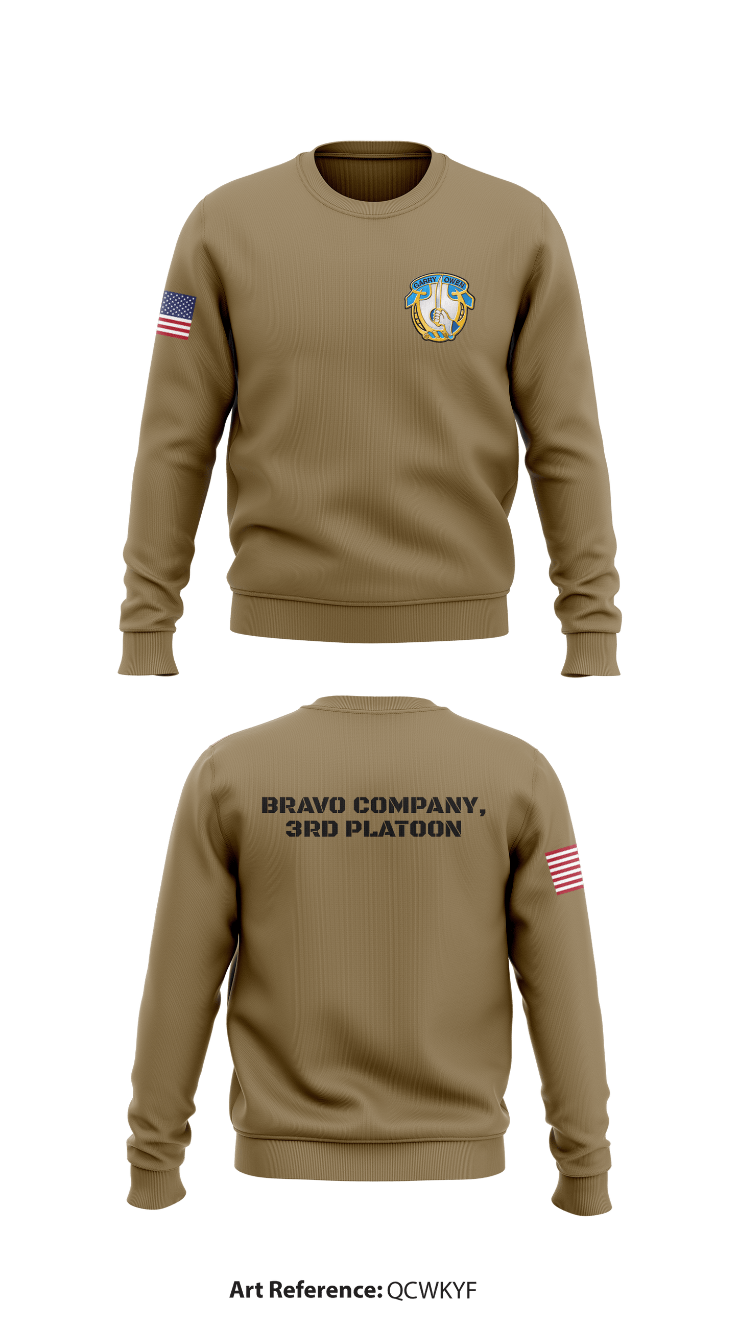 Bravo Company, 3rd Platoon Store 1 Core Men's Crewneck Performance Sweatshirt - QCWKYF