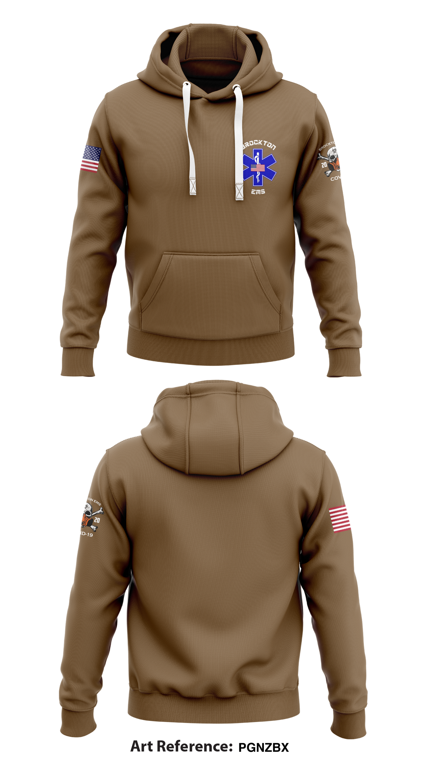 Brockton EMS Store 1  Core Men's Hooded Performance Sweatshirt - pgnzbx