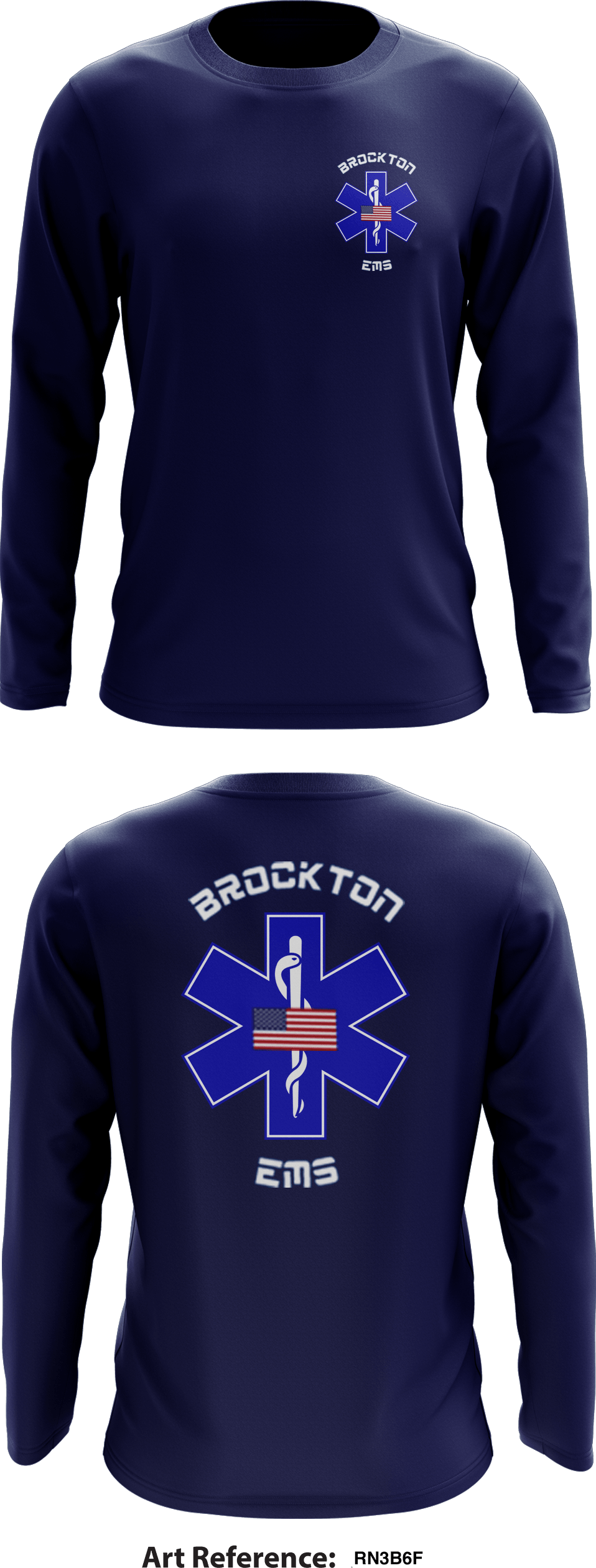 Brockton EMS Store 1 Core Men's LS Performance Tee - Rn3b6f