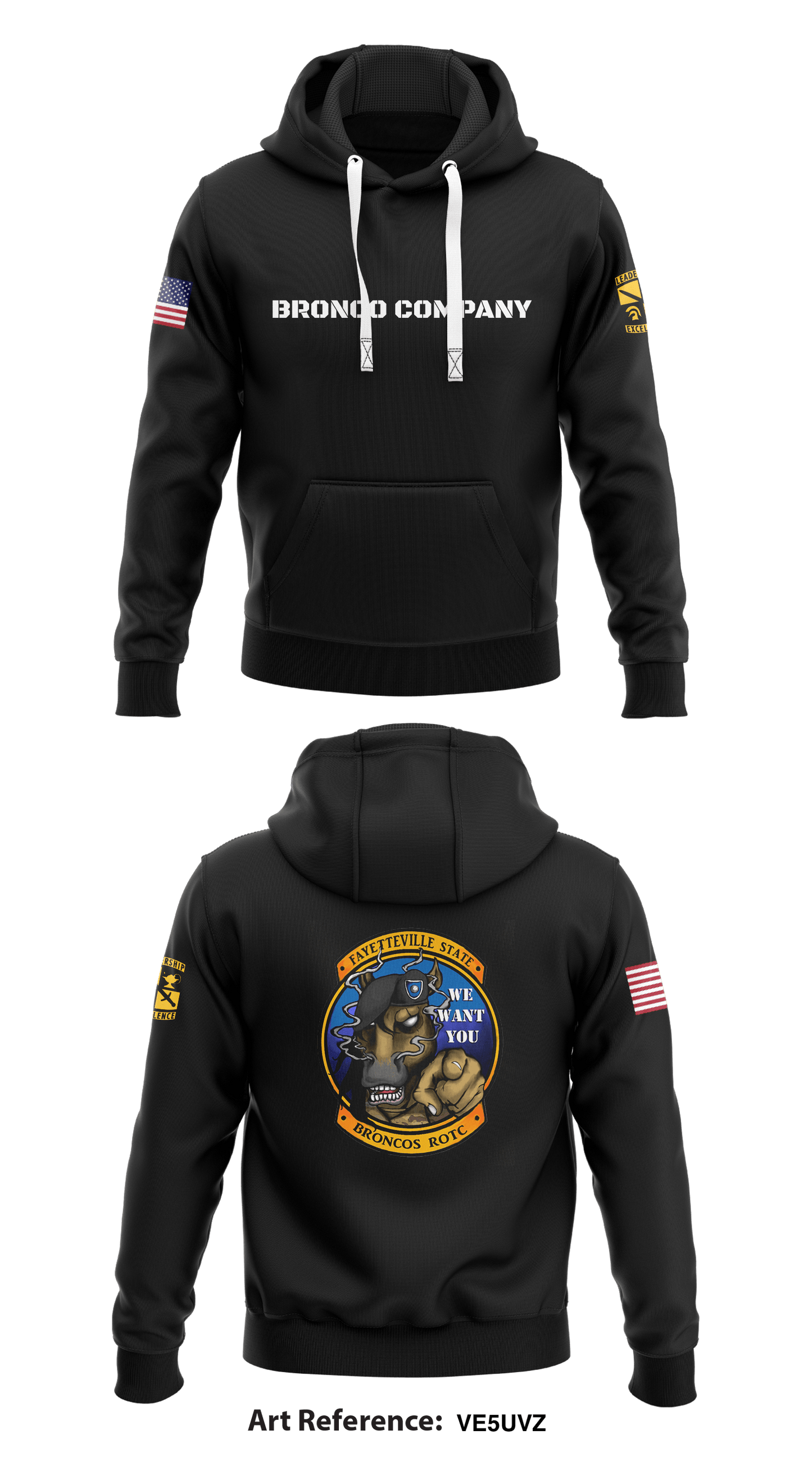 Bronco Company Store 1 Core Men's Hooded Performance Sweatshirt - ve5uVz