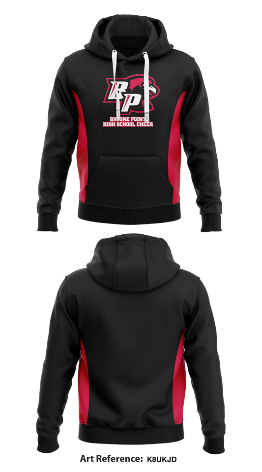 Brooke Point High School Cheer  Core Men's Hooded Performance Sweatshirt - K8UKjd