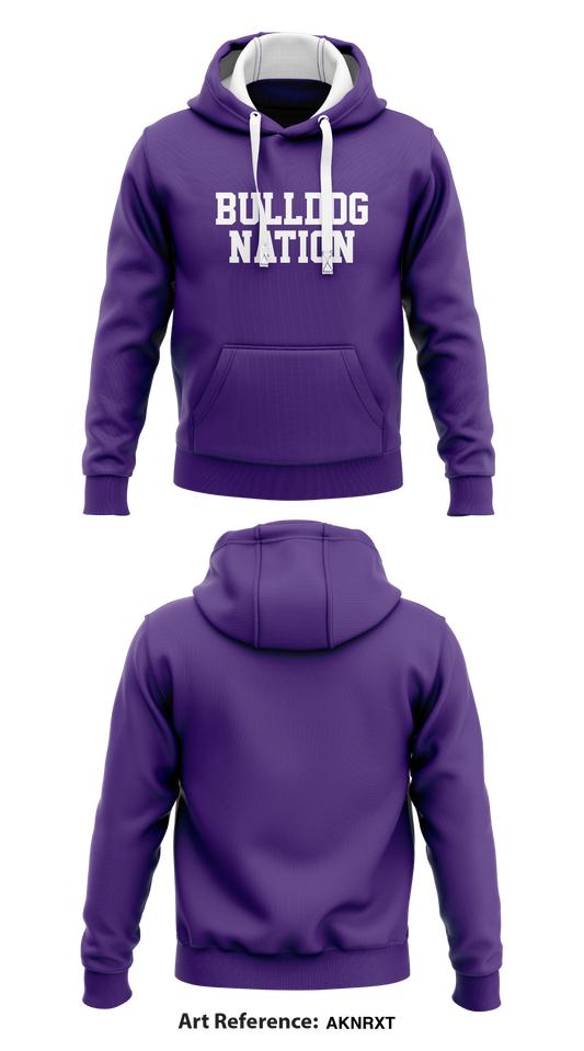 BULLDOG NATION Store 1  Core Men's Hooded Performance Sweatshirt - AKnRxt