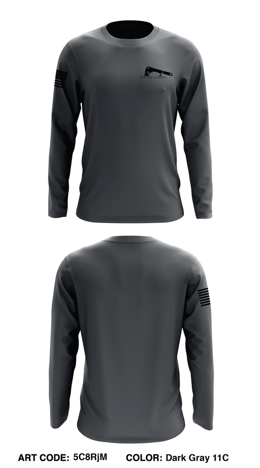Butcher Co, 1-77 AR Core Men's LS Performance Tee - 5C8RjM