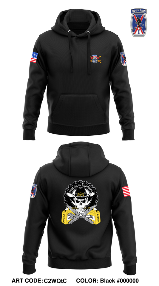 Delta troop, 3-71 Cav Store 1  Core Men's Hooded Performance Sweatshirt - C2WQtC