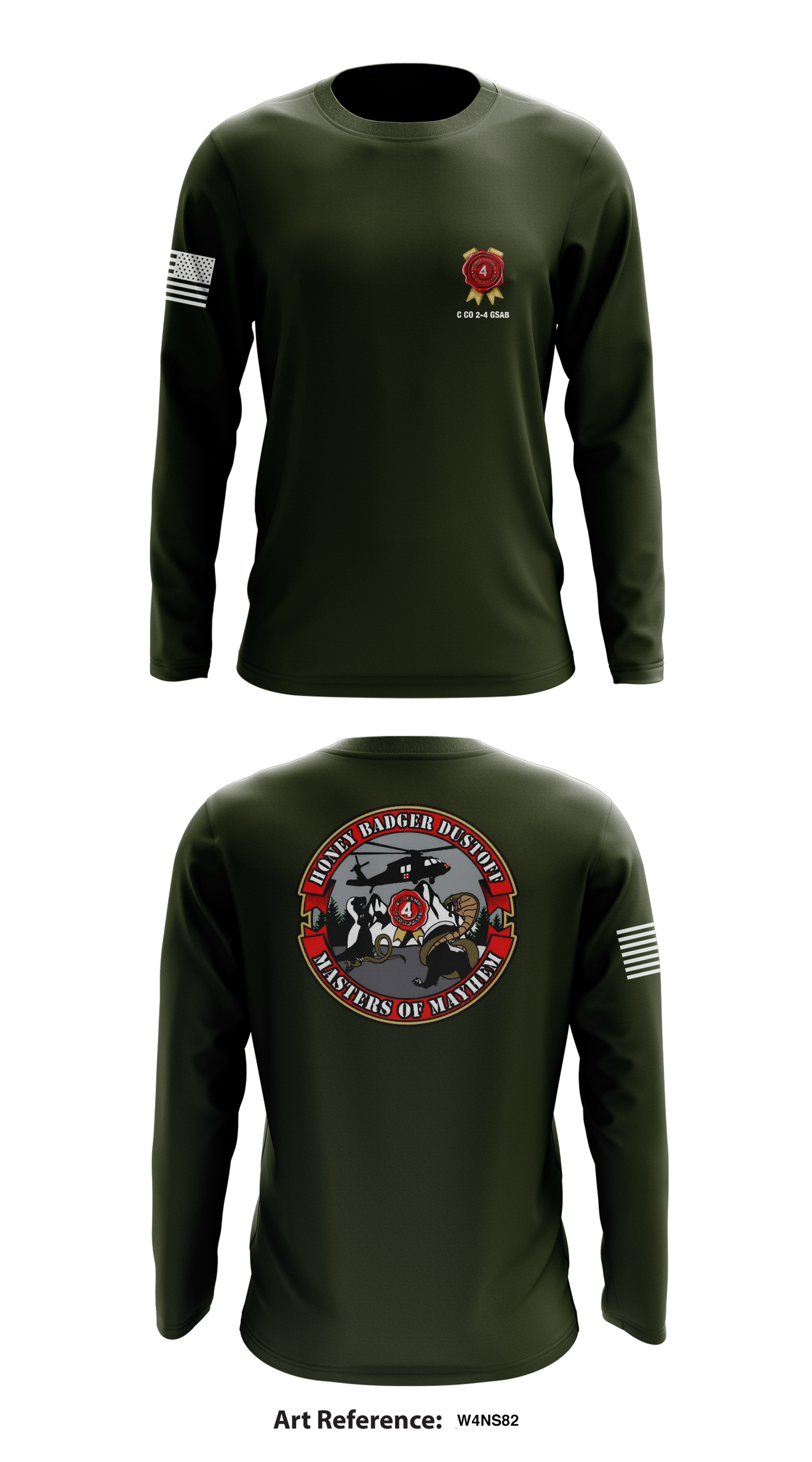 C Co 2-4 GSAB Core Men's LS Performance Tee - w4Ns82