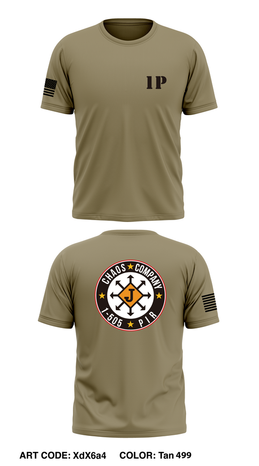 C Co, 1-505th PIR Store 1 Core Men's SS Performance Tee - XdX6a4