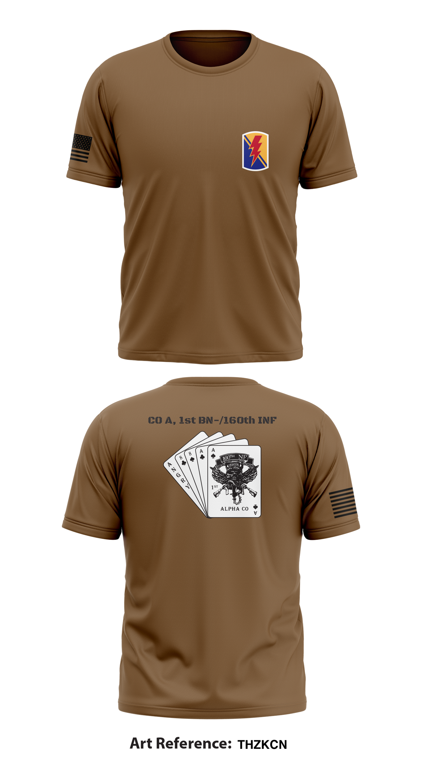 CO A, 1st BN-/160th INF Store 1 Core Men's SS Performance Tee - ThZKCN