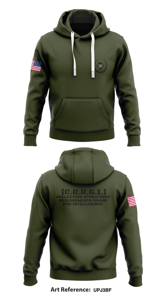 Collection Operations Requirements Group for Intelligence [C.O.R.G.I.] Store 1  Core Men's Hooded Performance Sweatshirt - Upj3bF