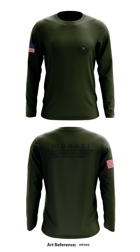 Collection Operations Requirements Group for Intelligence [C.O.R.G.I.] Store 1  Core Men's LS Performance Tee - U5F2Aq